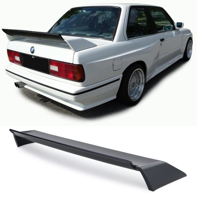 Becquet arrière aile arrière look Evo Sport en ABS sur mesure pour BMW Série 3 E30 82-92